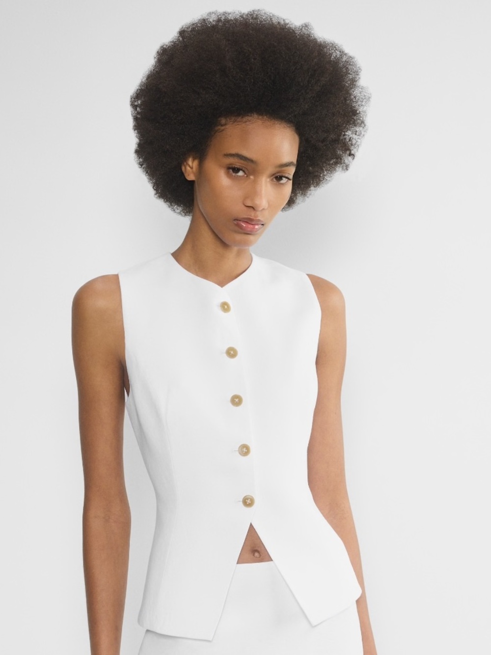 Aritzia Wilfred Regal Vest in Linen